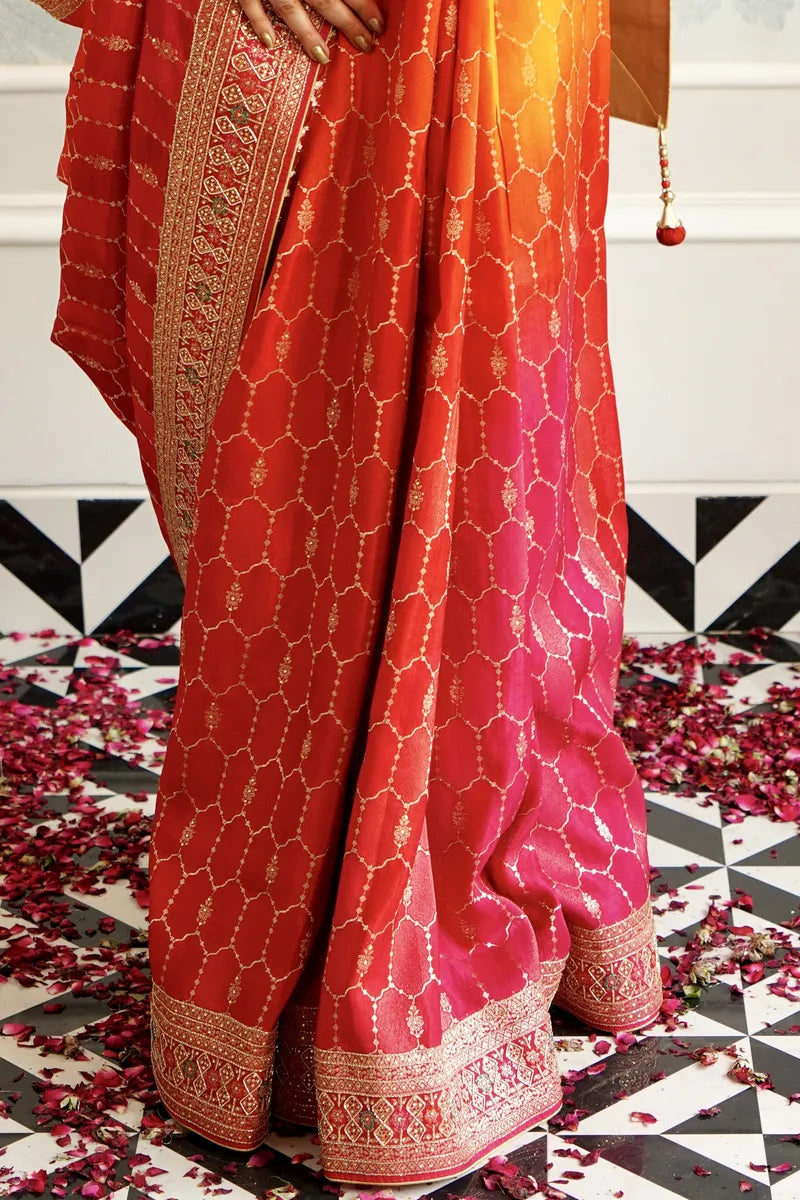 RANGKART COLOR DOLA SILK SAREE