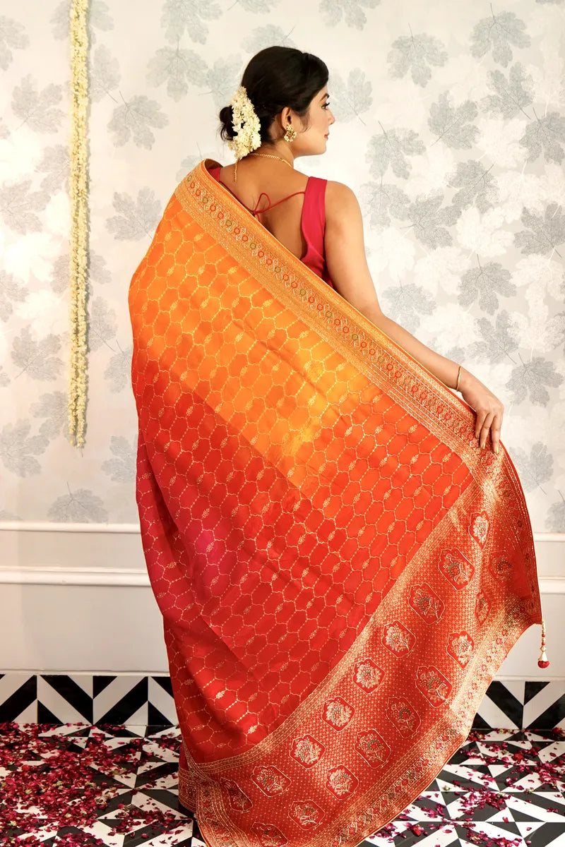 RANGKART COLOR DOLA SILK SAREE