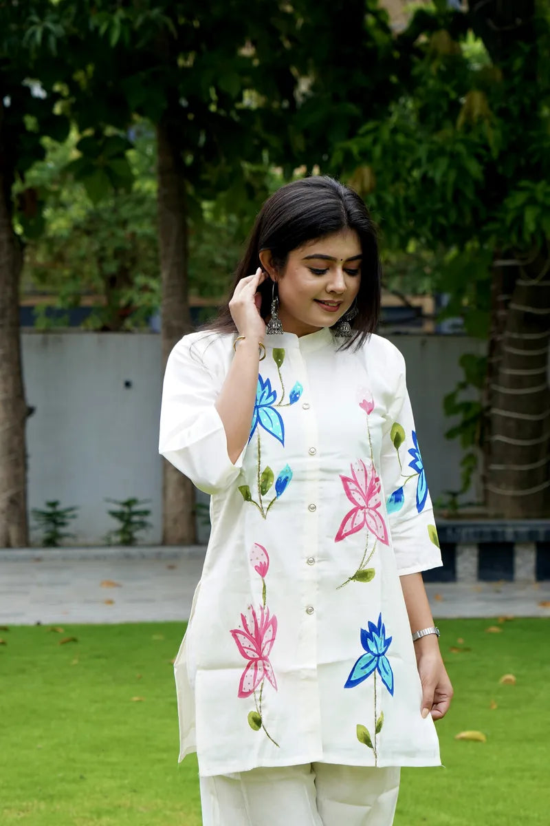 FLORAL BLISS COTTON CORD SET