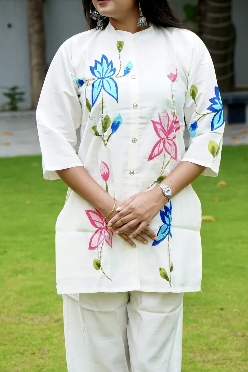 FLORAL BLISS COTTON CORD SET