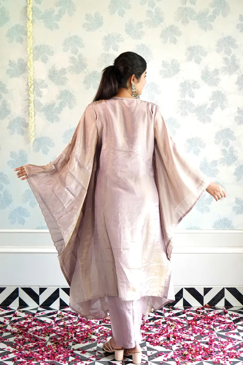 LAVENDER LUXE DRAPED KAFTAN