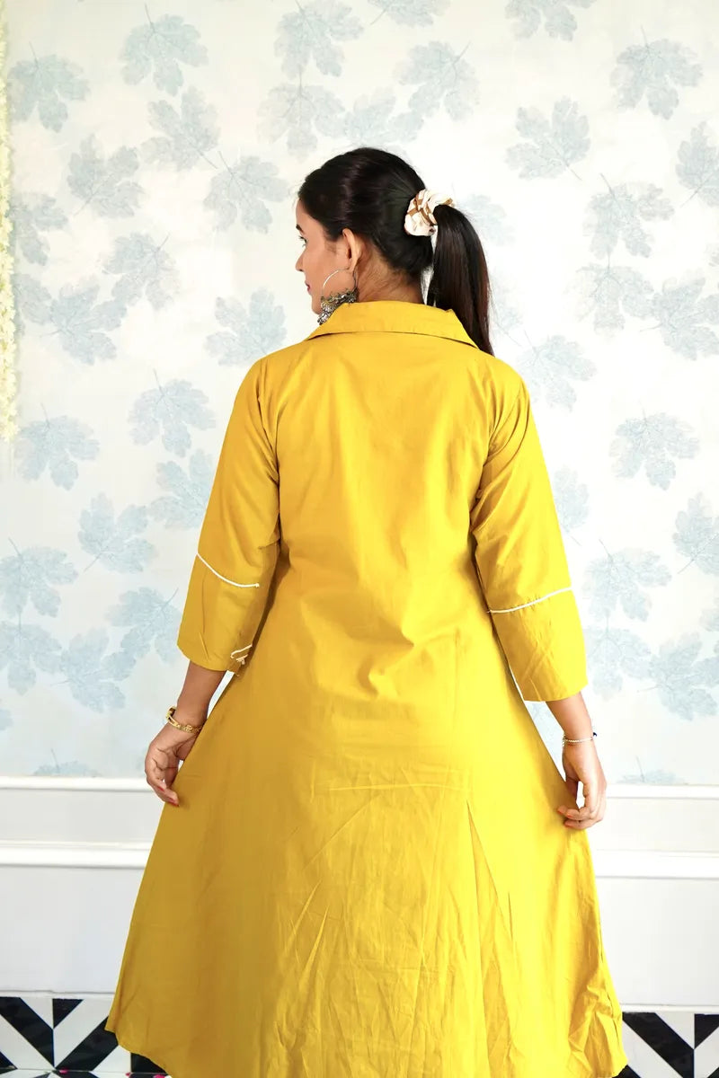 MUSTARD MUSE KURTI CORD SET