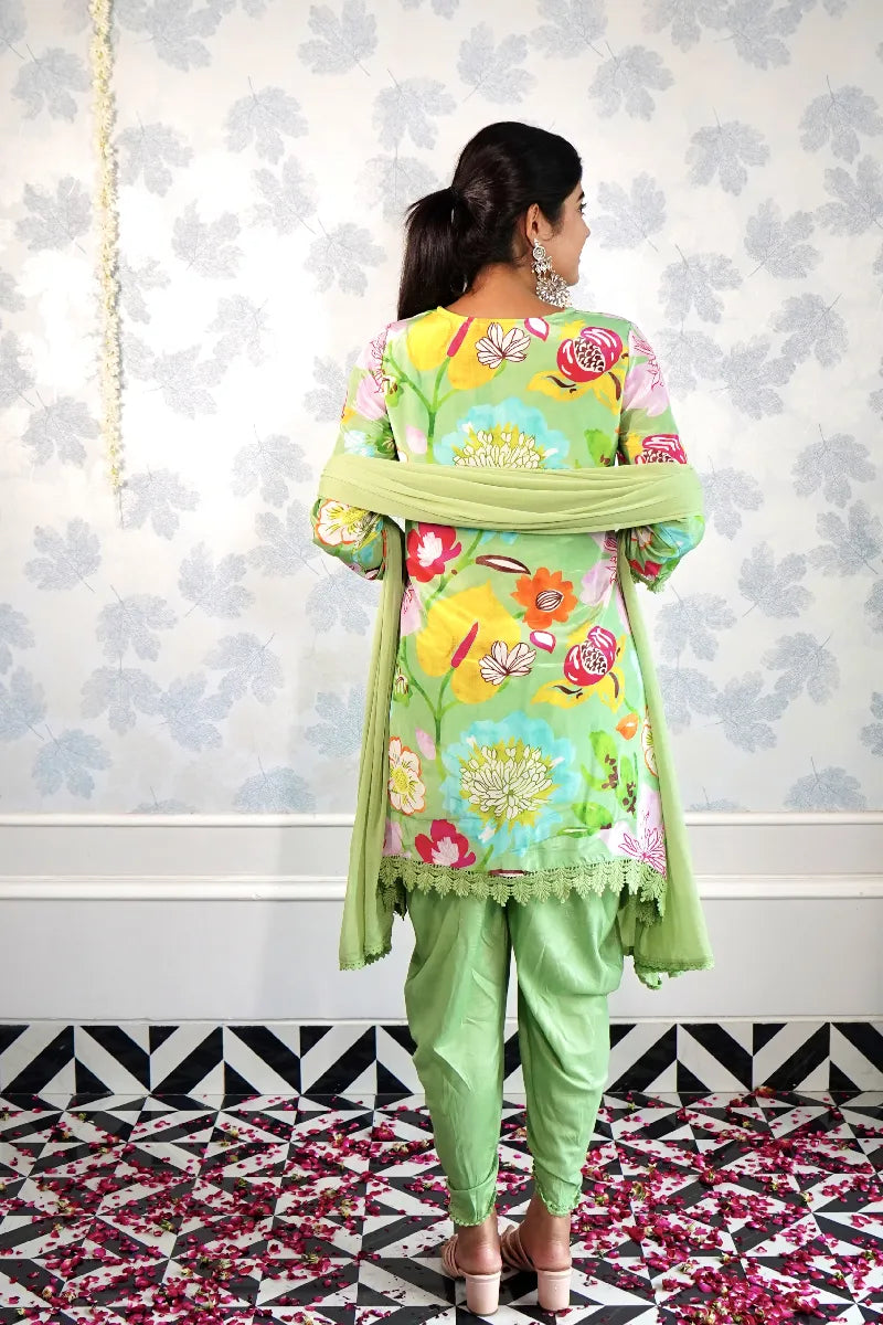 LEAF & PETALS - DREAMY DHOTI FUSSION LOOK