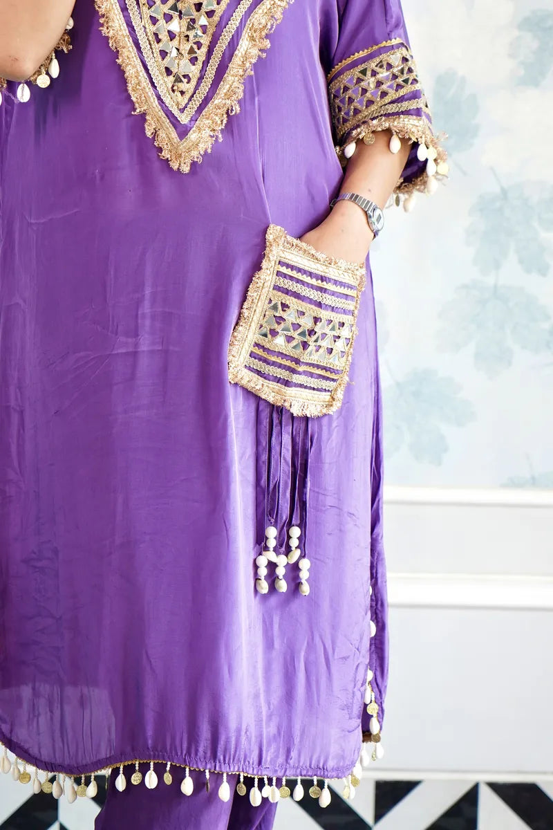 GLAM IN GOTA: THE PURPLE EDITION CO.ORD SET