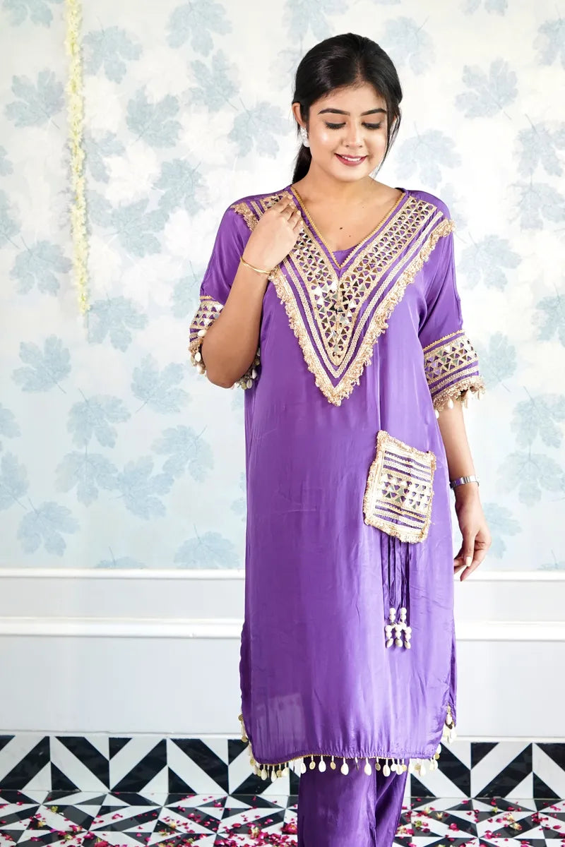 GLAM IN GOTA: THE PURPLE EDITION CO.ORD SET