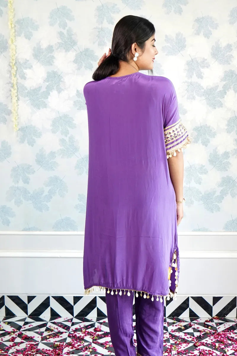 GLAM IN GOTA: THE PURPLE EDITION CO.ORD SET