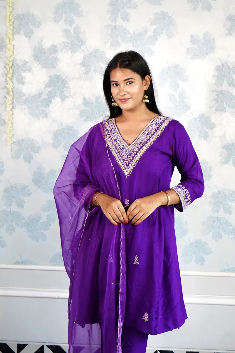 "PURPLE GLOW – EMBROIDERED BEAUTY FOR EVERY OCCASION"