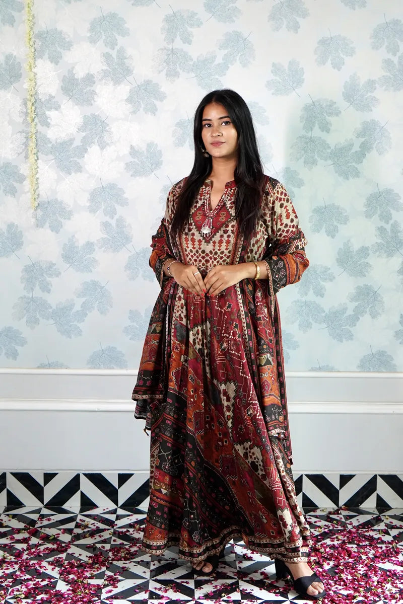 DESERT BLOOM TRADITIONAL LONG DRESS