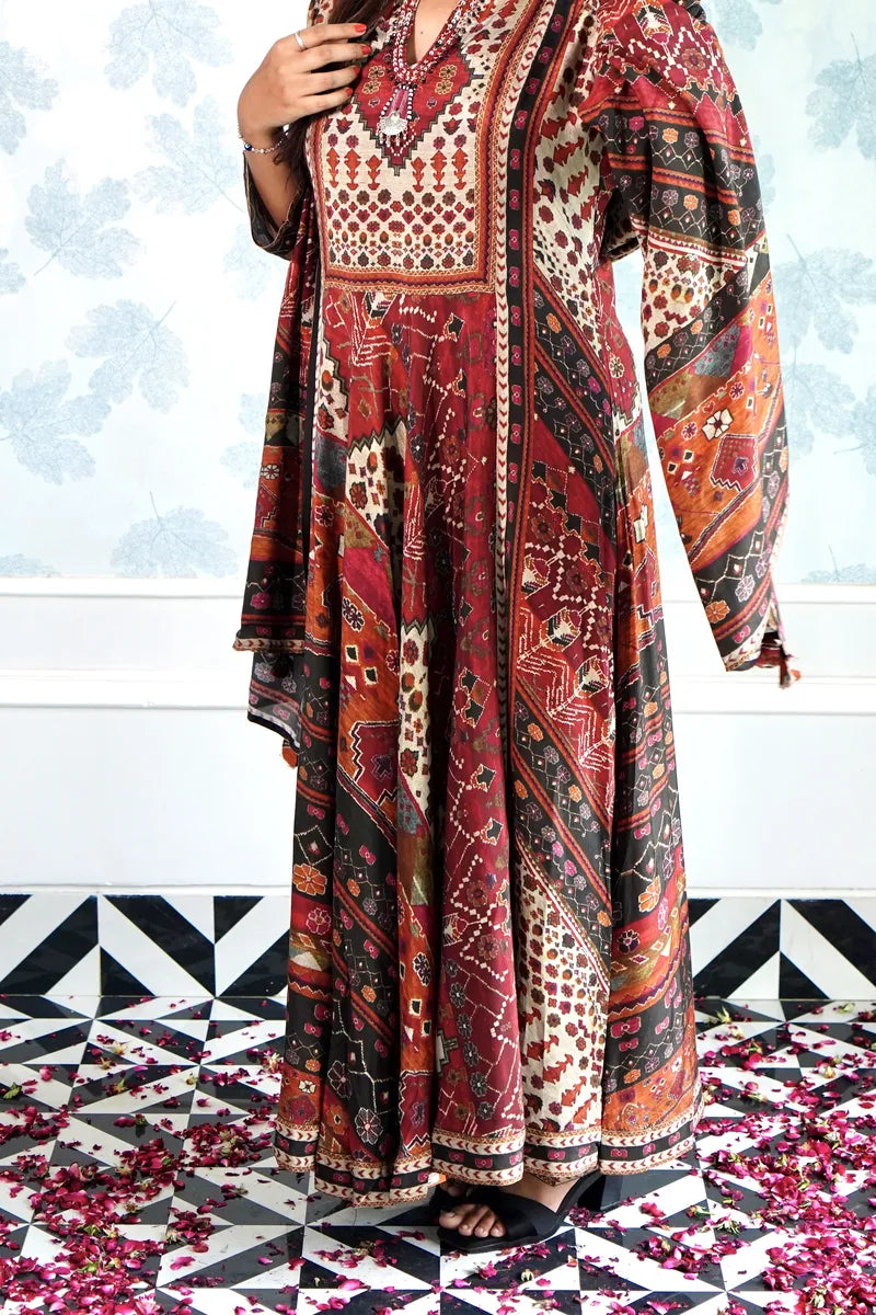 DESERT BLOOM TRADITIONAL LONG DRESS