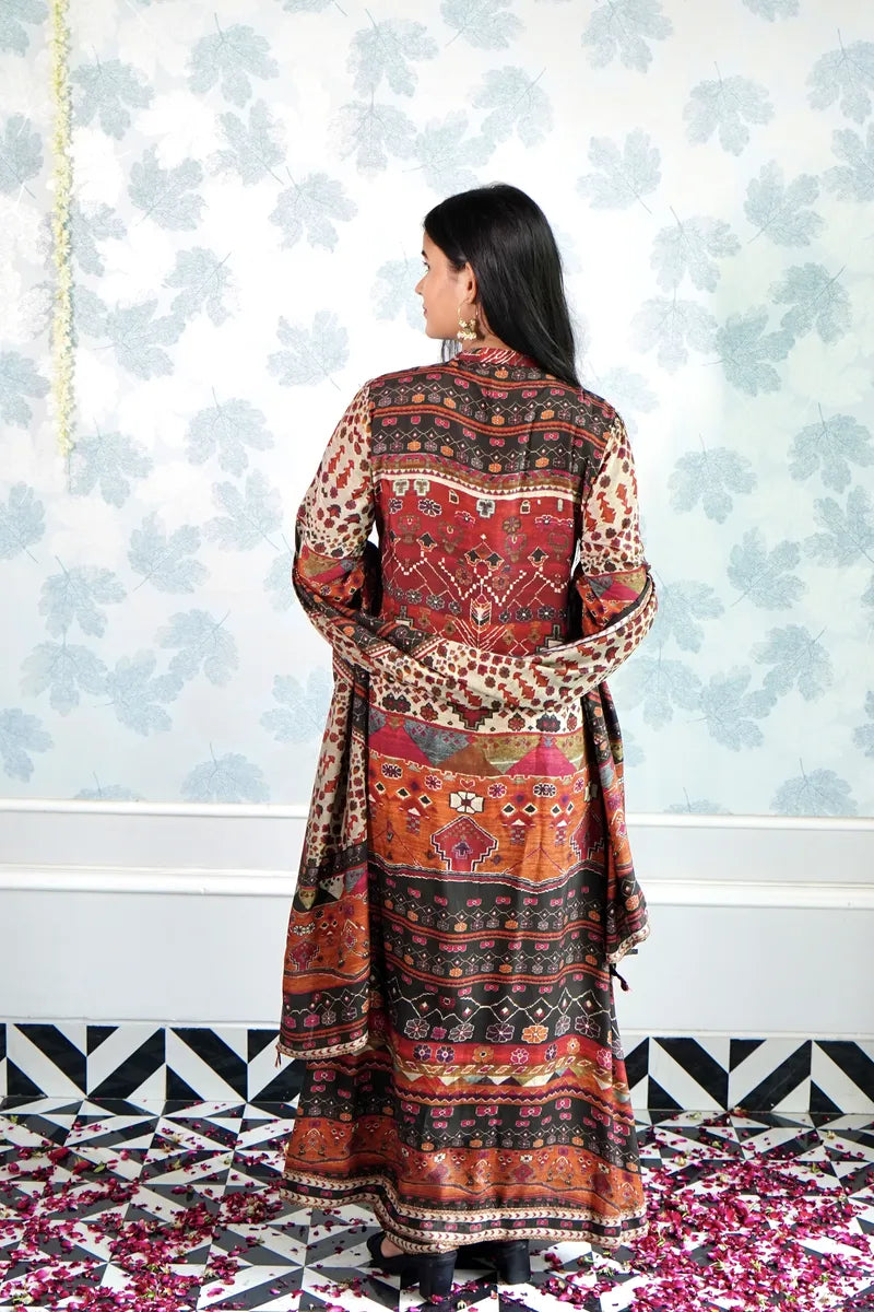 DESERT BLOOM TRADITIONAL LONG DRESS