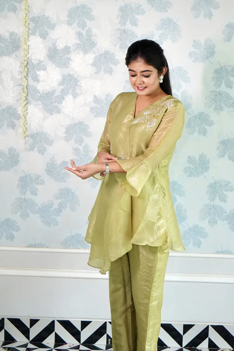 GRACE IN GREEN: A SERENE FESTIVE ENSEMBLE