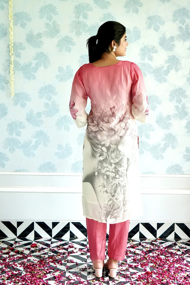 BLUSH BLOOM DIGITAL PRINTED LAWN SUIT