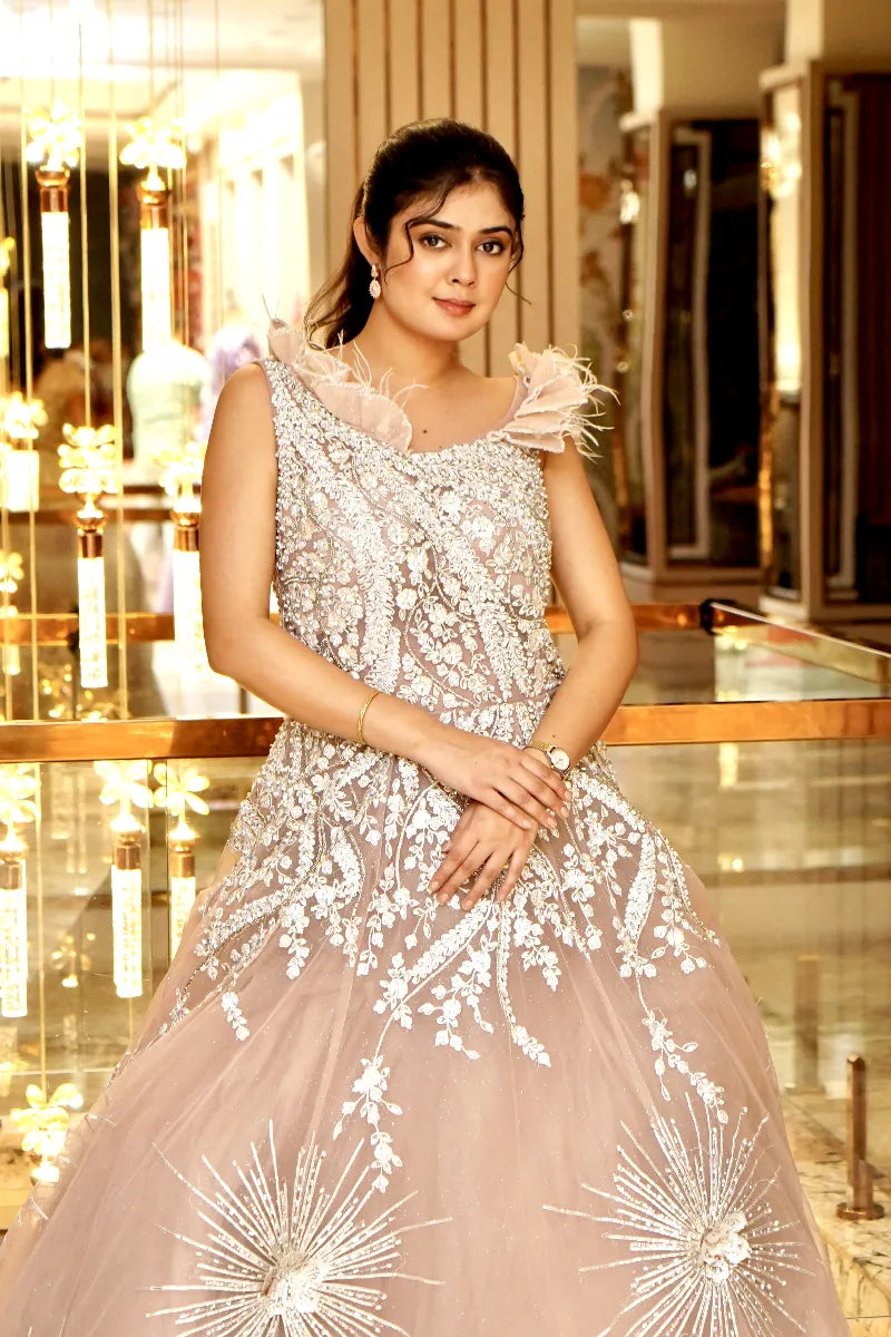 PEARL PERFECTION BROWN COLOR GOWN