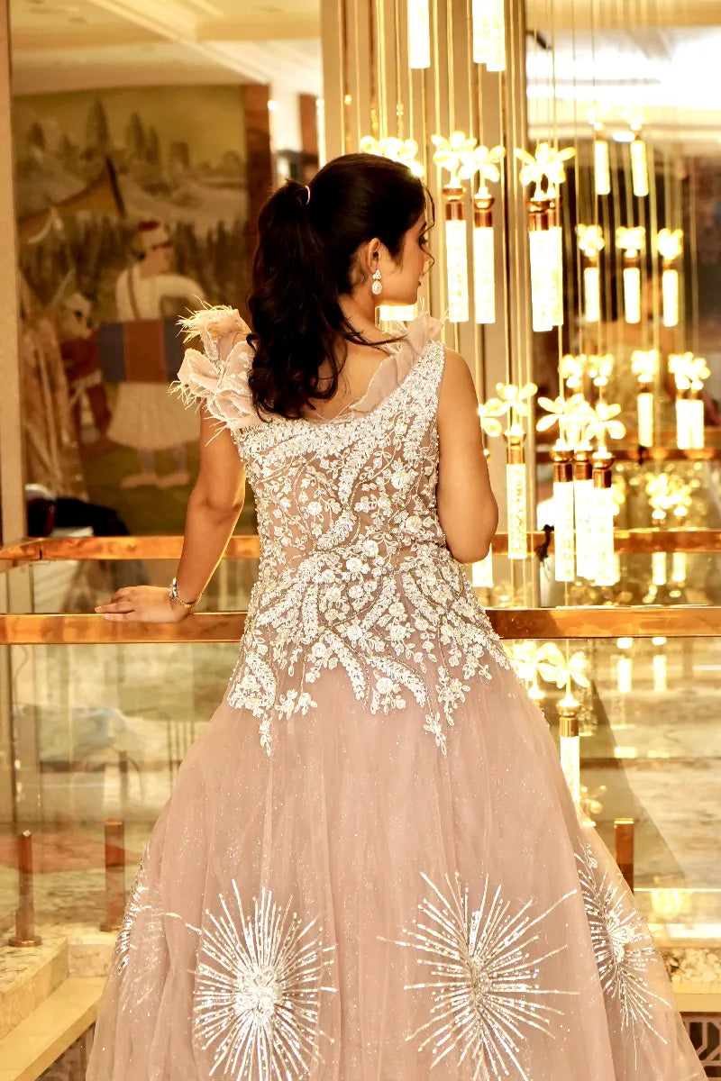PEARL PERFECTION BROWN COLOR GOWN