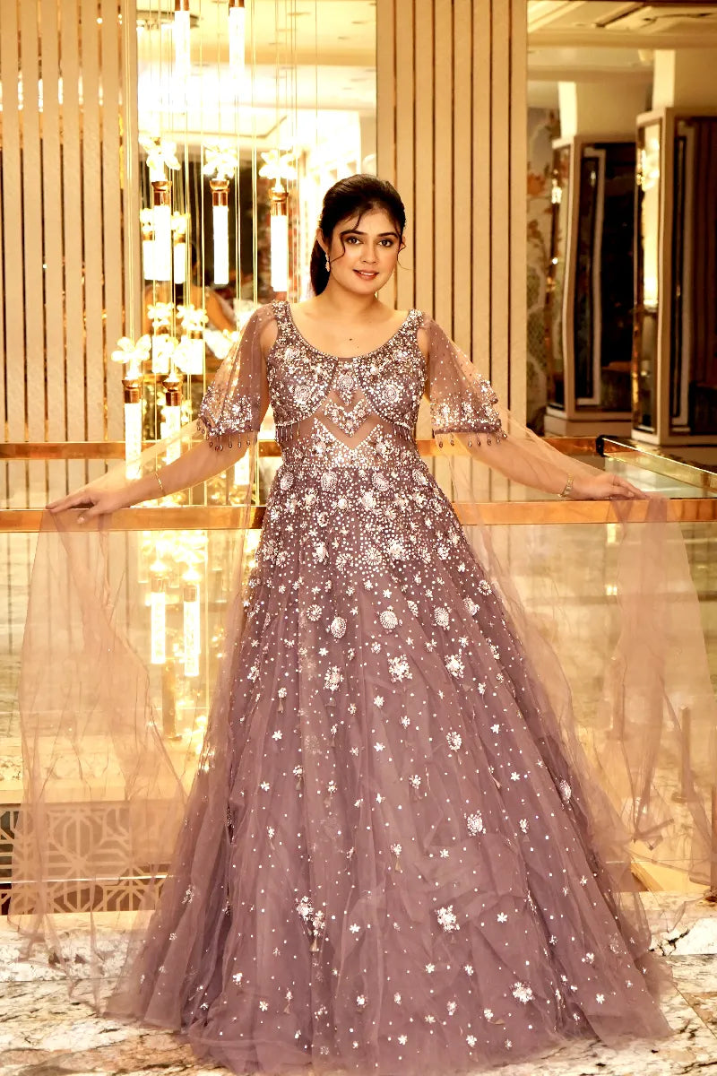 "Glimmering Grace – Bridal Galaxy Edition" MOF COLOUR DESIGNEER GOWN