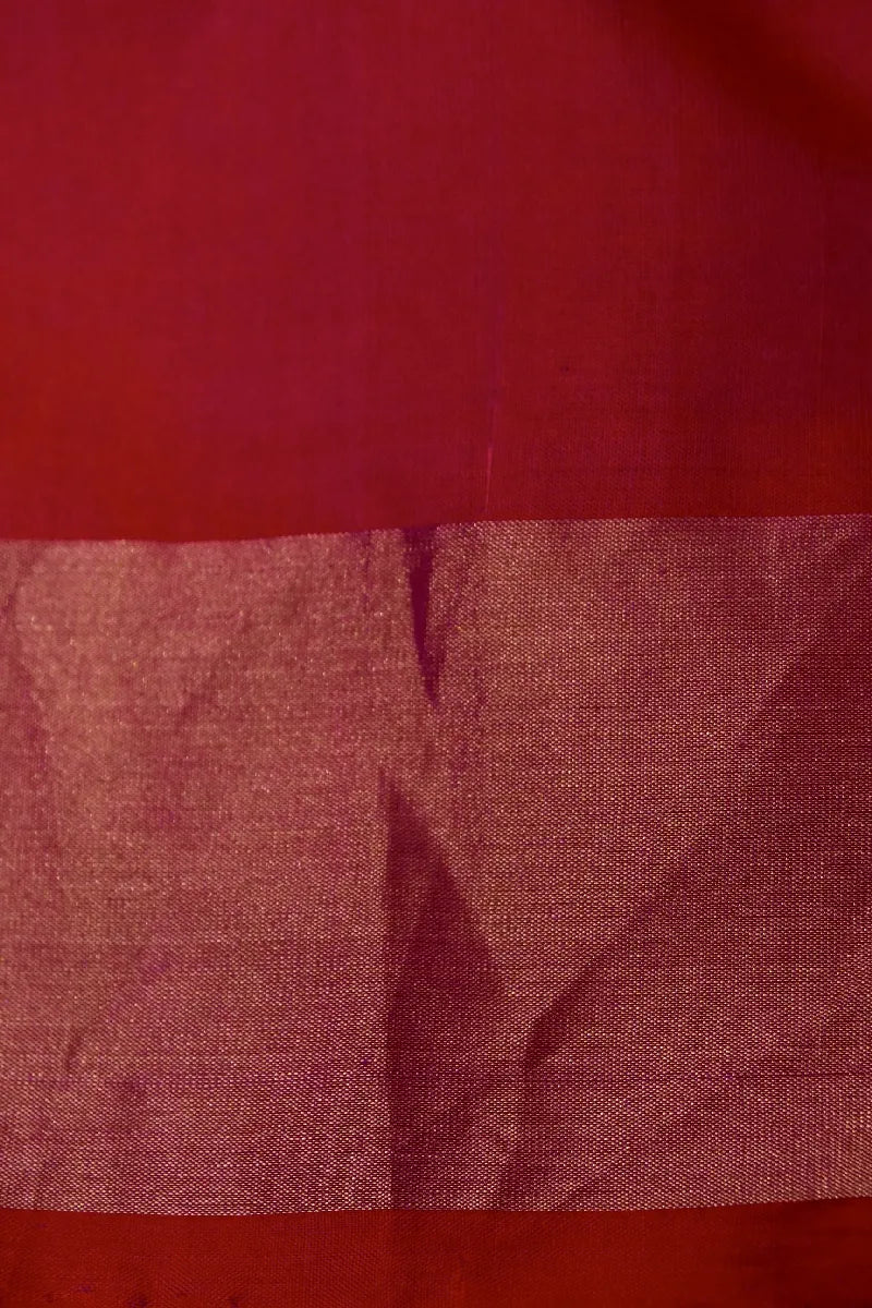 PURE HANDLOOM SEA GREEN COLOR KANCHIPURAM SILK SAREE