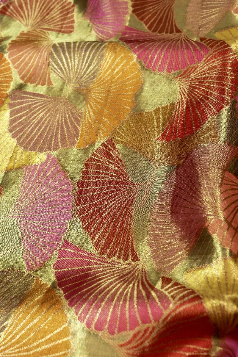 PURE HANDLOOM REAL ZARI GOLDEN COLOR KANCHIPURAM SILK SAREE