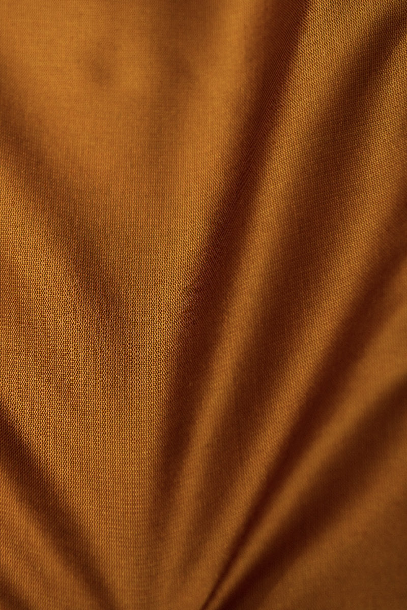 BANARASI TAFFETA SILK RUST COLOR UNSTICHED SUIT