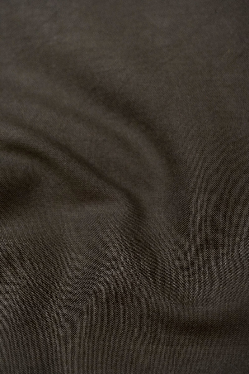 BANARASI LINEN COTTON SILK DARK GREY COLOR UNSTICHED SUIT