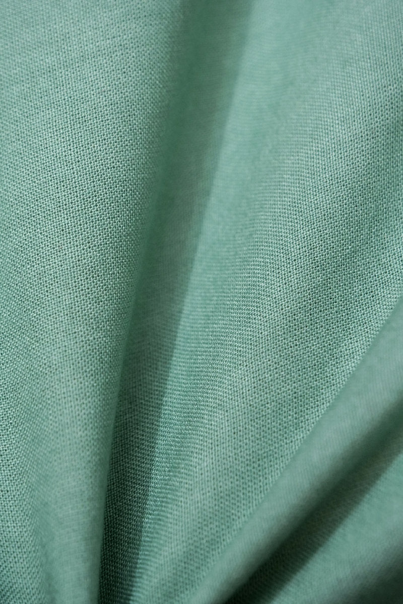 BANARASI LINEN COTTON SILK PISTA GREEN COLOR UNSTICHED SUIT