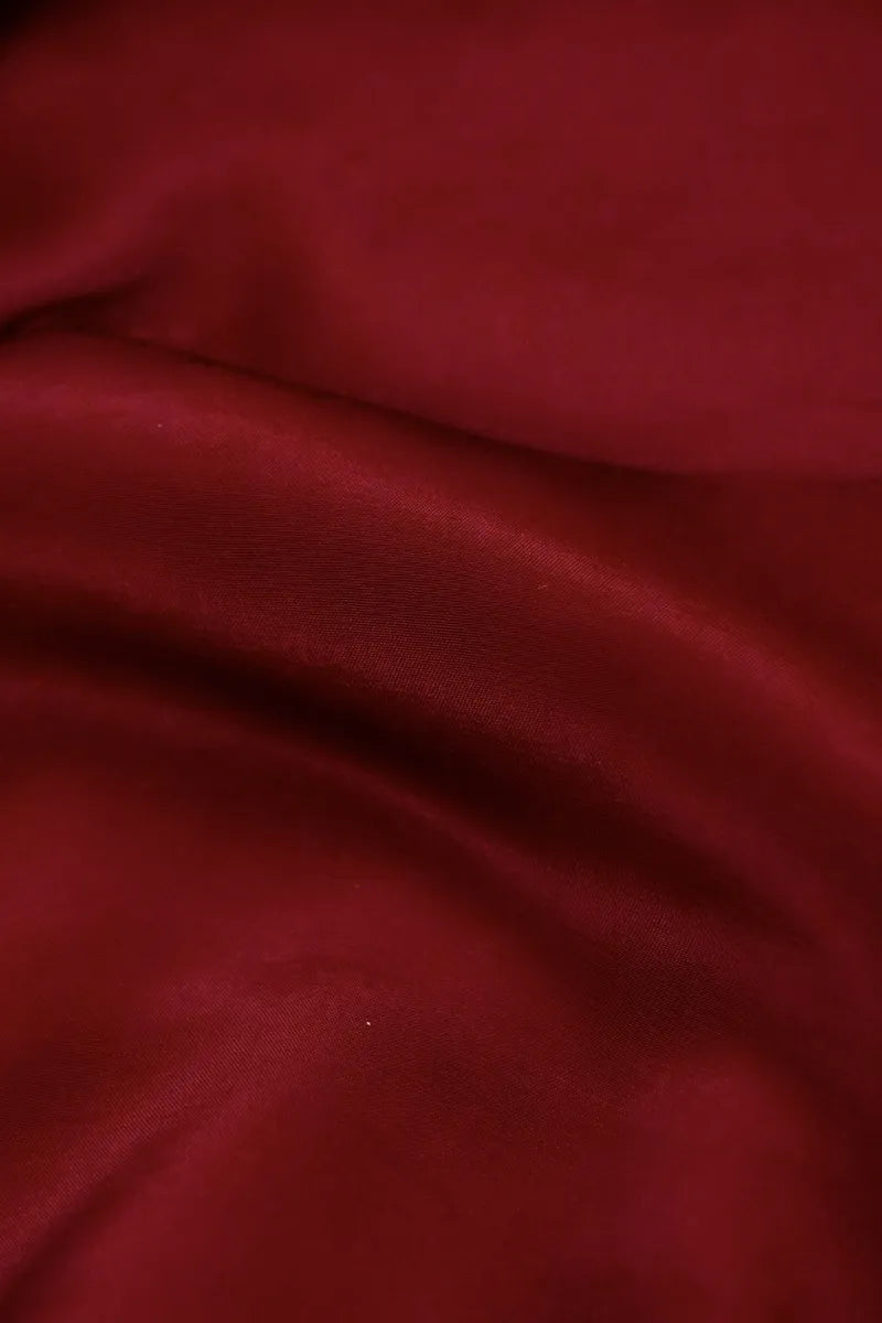 BANARASI KATAN SILK MAROON COLOR UNSTITCHED SUIT