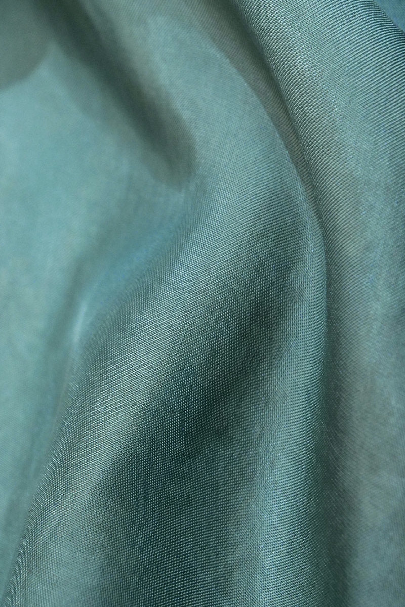 BANARASI TUSSAR SILK PASTEL GREY COLOR UNSTICHED SUIT