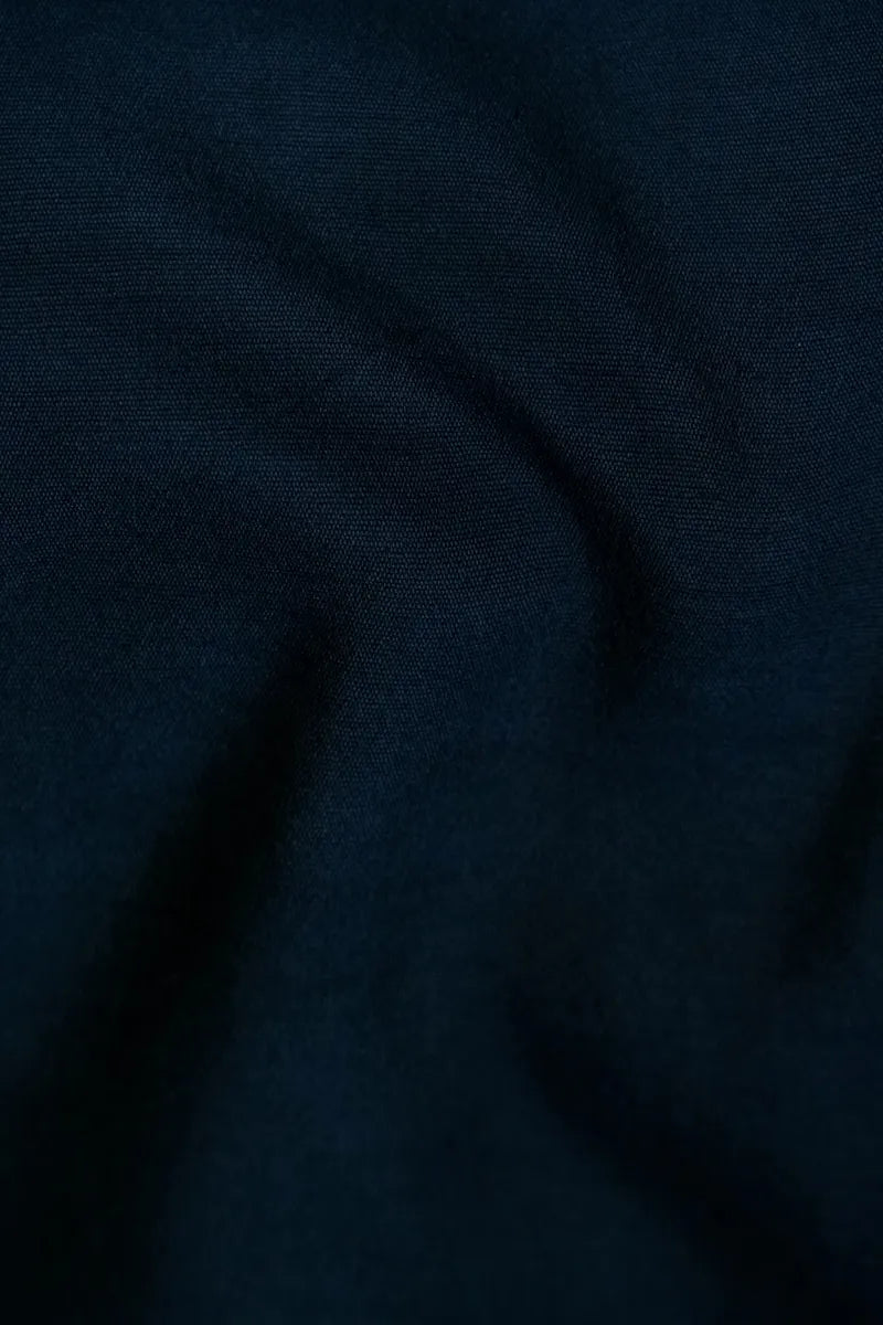 BANARASI COTTON SILK NAVY BLUE COLOR BORDER UNSTICHED SUIT