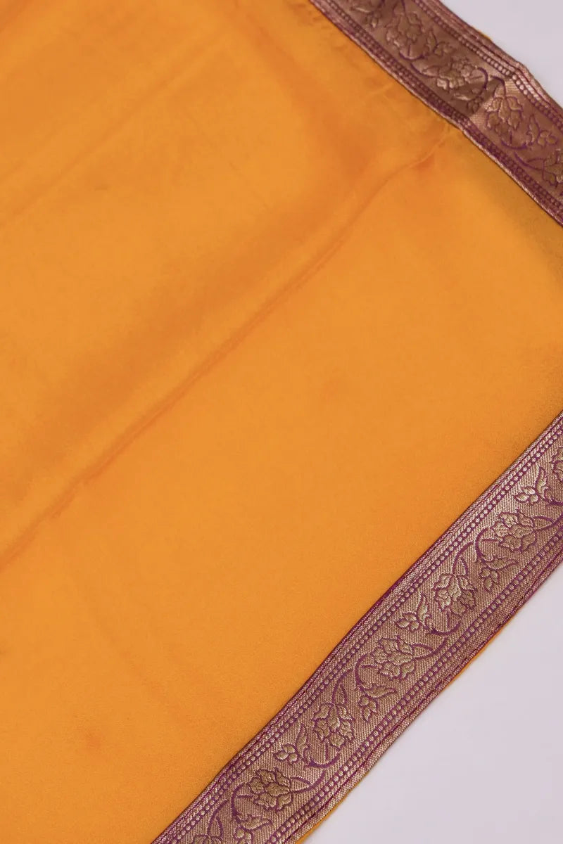 BANARASI SILK LAVENDAR COLOR UNSTICHED SUIT