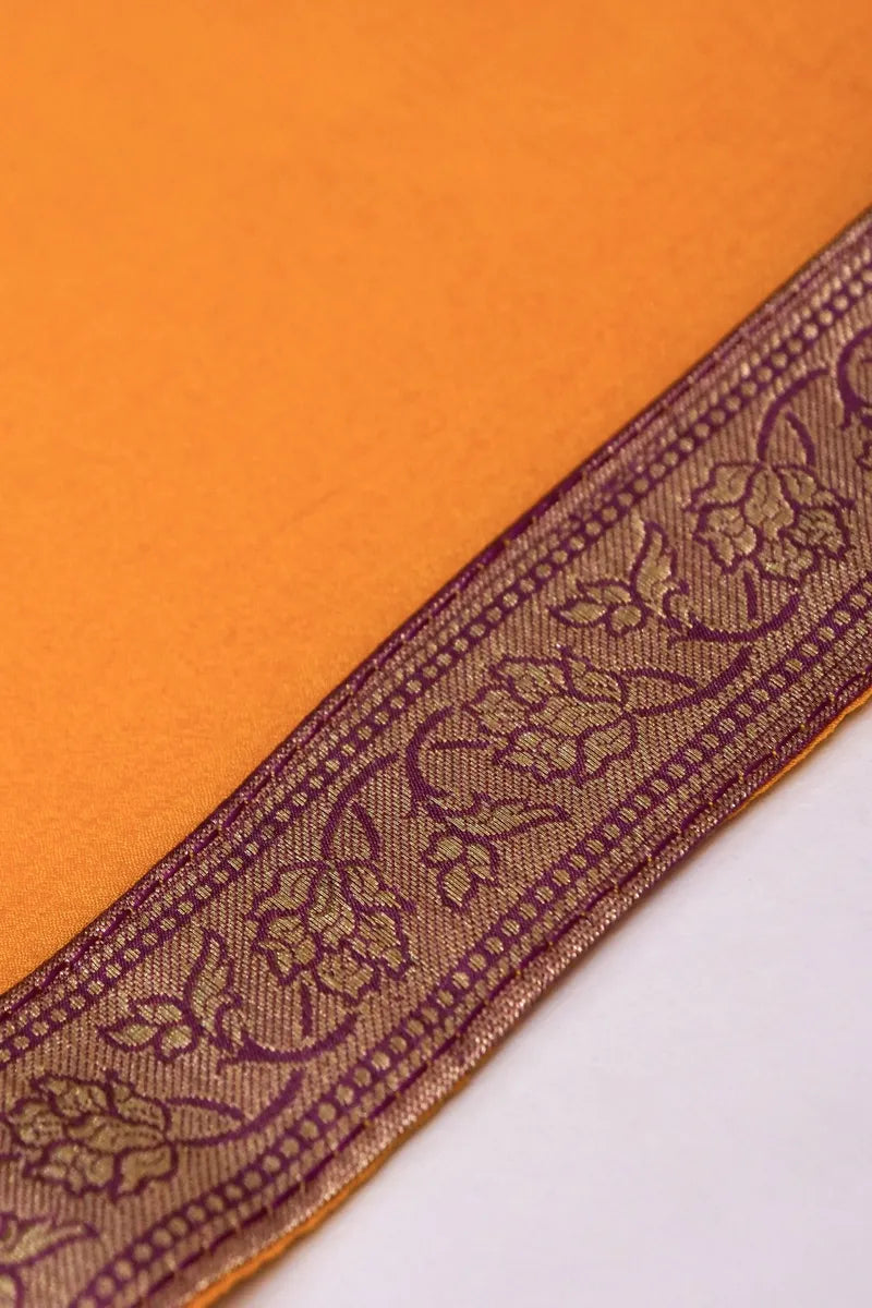 BANARASI SILK LAVENDAR COLOR UNSTICHED SUIT