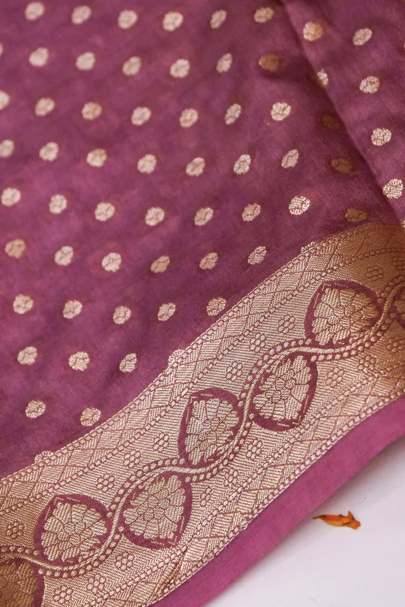 BANARASI SILK ONION COLOR UNSTITCHED SUIT
