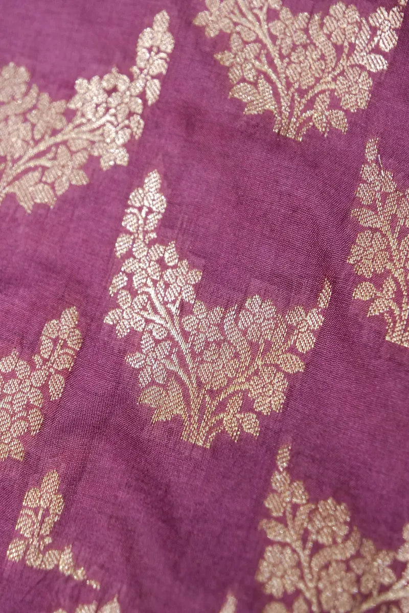 BANARASI SILK ONION COLOR UNSTITCHED SUIT