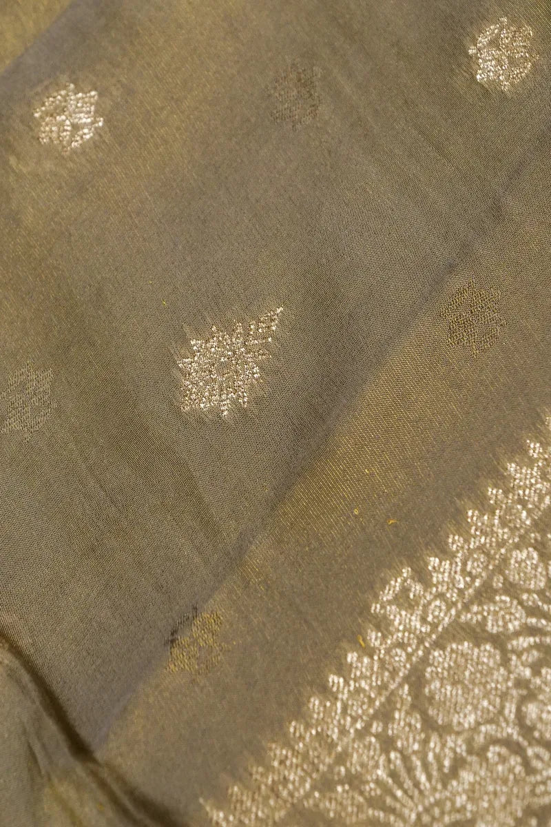 BANARASI DOLA SILK PASTEL MEHENDI COLOR UNSTITCHED SUIT