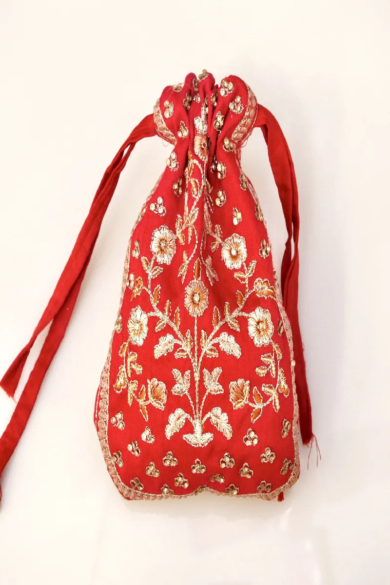 RAW SILK BRIDAL RED COLOR LEHENGA WITH HEAVY CAN-CAN FLARE AND ZARDOSI WORK