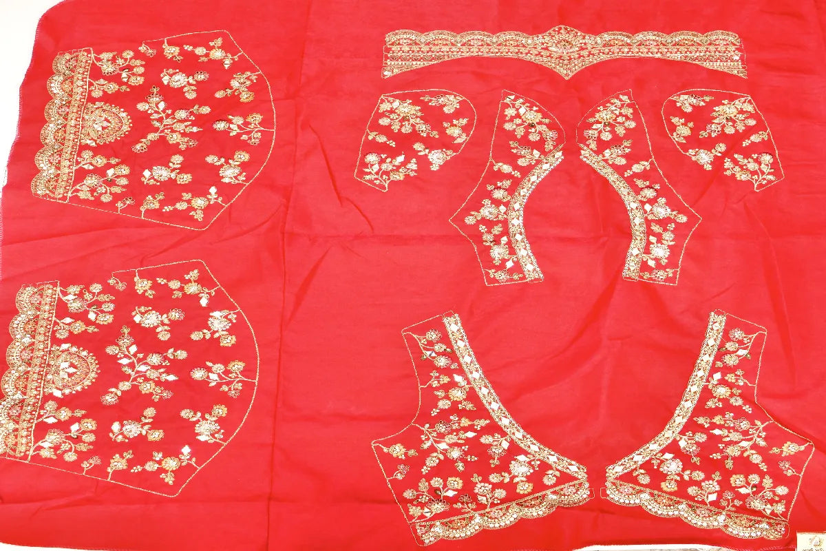 RAW SILK RANI COLOR LEHENGA