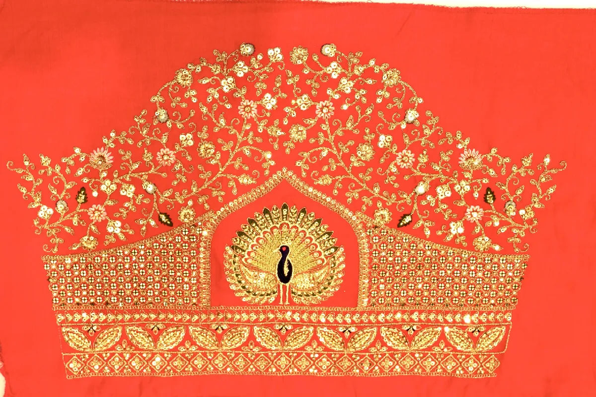 RAW SILK RANI COLOR LEHENGA