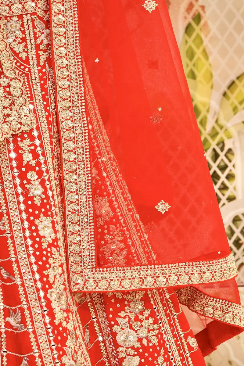 RAW SILK RANI COLOR LEHENGA