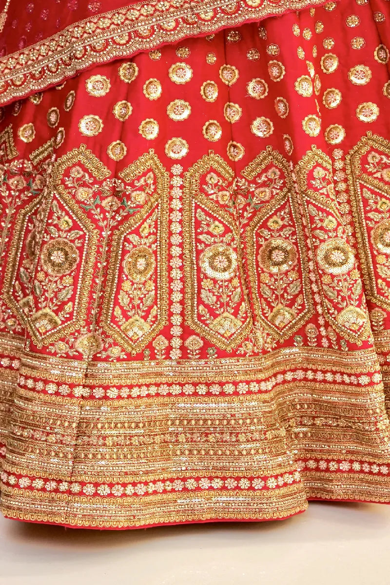 RAW SILK PINK COLOR LEHENGA