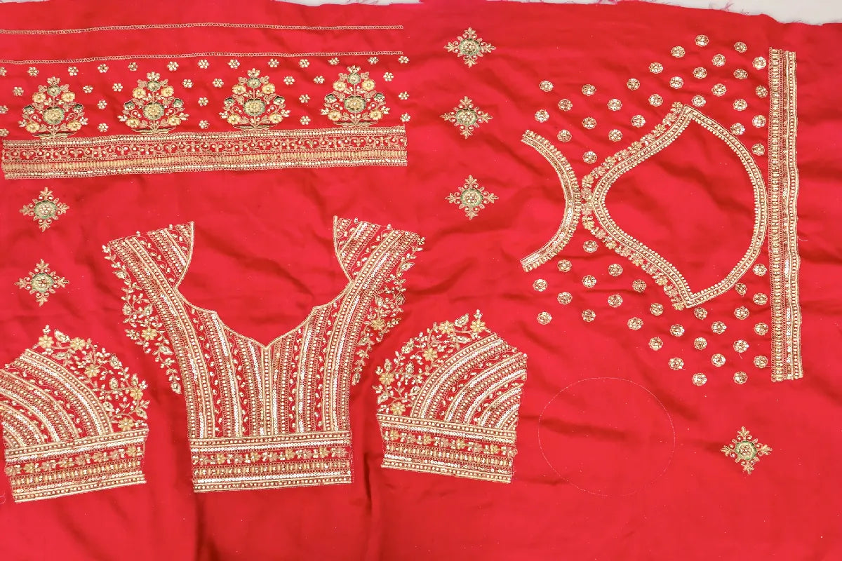 RAW SILK PINK COLOR LEHENGA