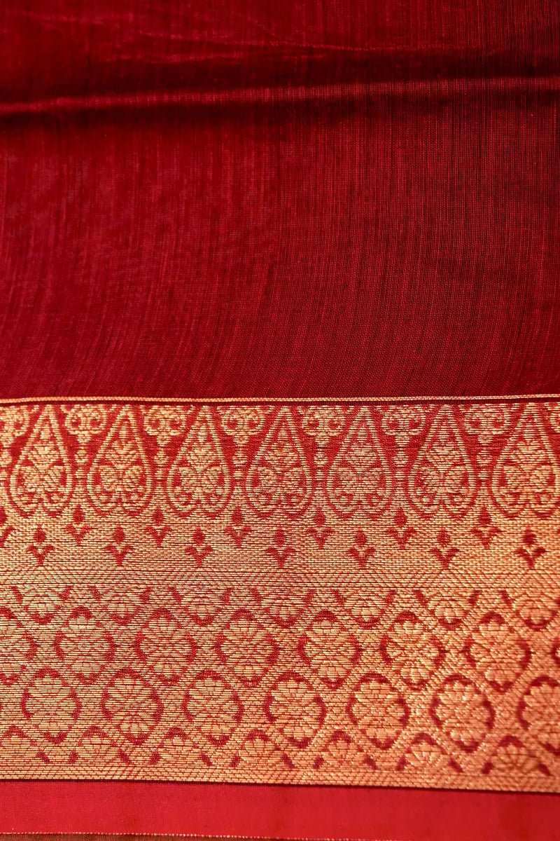 BANARASI MEHENDI GREEN COLOR SIKO COTTON SAREE
