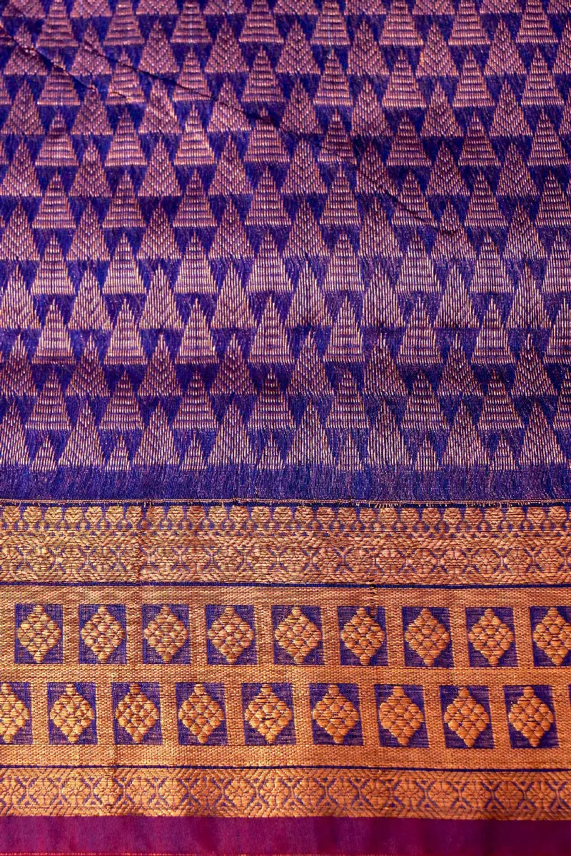 BANARASI PURPLE COLOR SIKO COTTON SAREE
