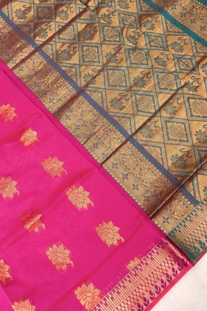 BANARASI PURPLE COLOR SIKO COTTON