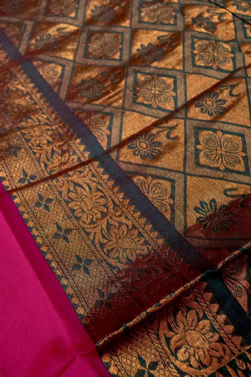 BANARASI PURPLE COLOR SIKO COTTON