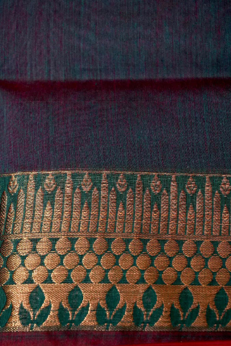 BANARASI PURPLE COLOR SIKO COTTON