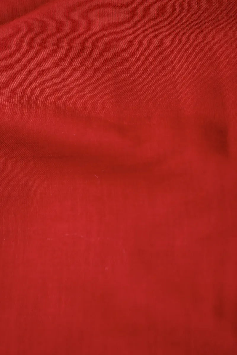 PASHMINA SILK RED WITH BLACK COLOR UNSTITCHED SUIT MATERIAL