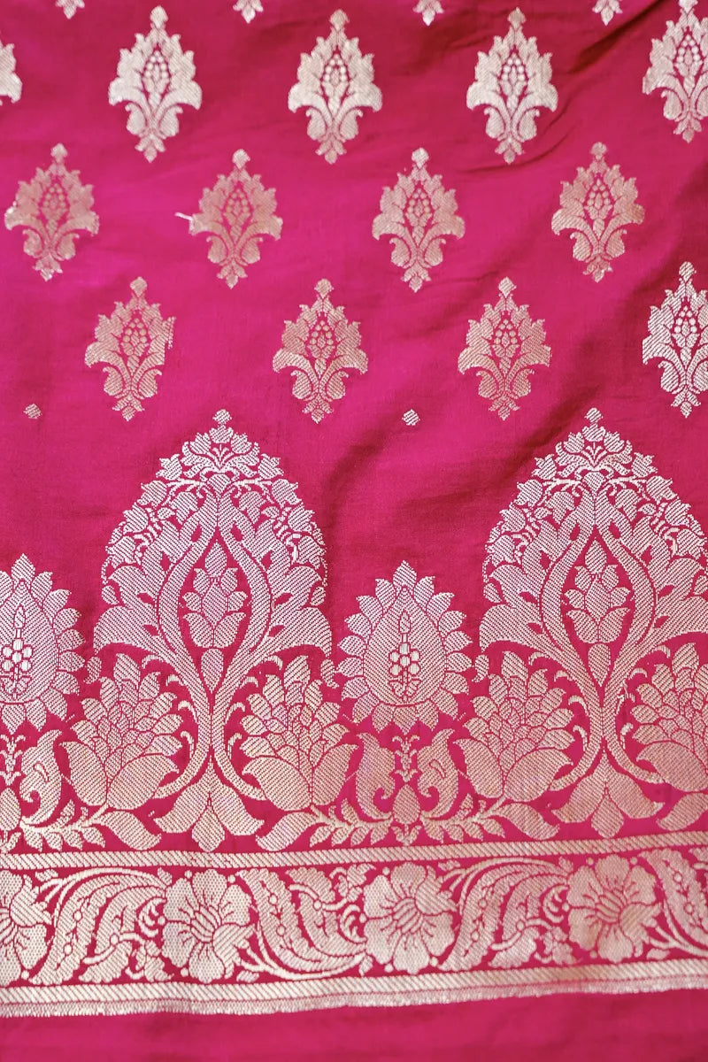CHINIYA SILK PINK COLOR UNSTITCHED SUIT MATERIAL