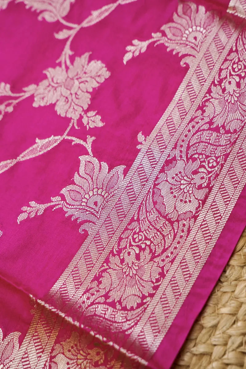 CHINIYA SILK PINK COLOR UNSTITCHED SUIT MATERIAL