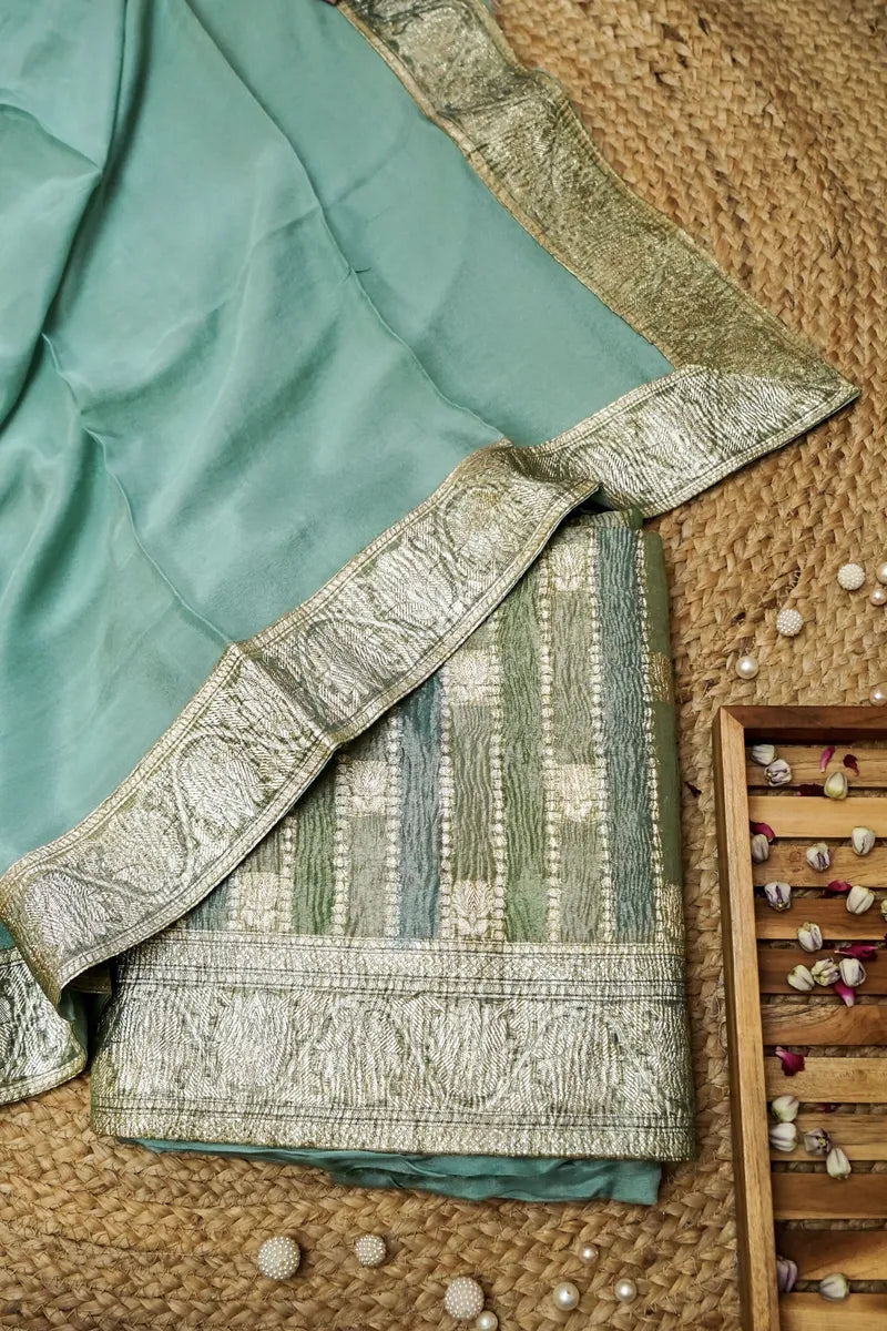 CRUSH TISSUE SILK RANGKART COLOR UNSTITCHED SUIT MATERIAL