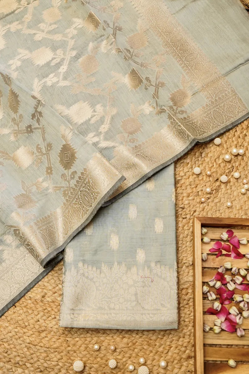 COTTON SILK LIME MINT GREEN COLOR UNSTITCHED SUIT MATERIAL