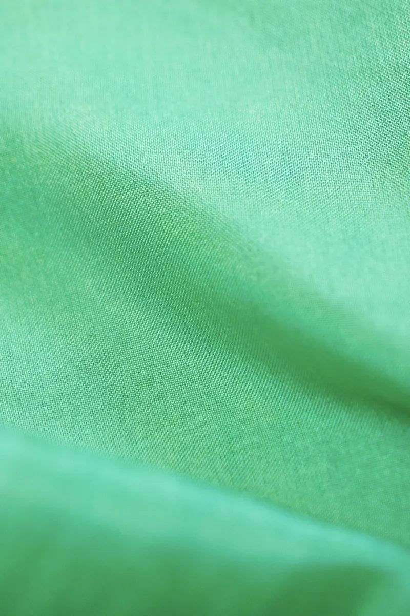 BANARASI SILK MINT GREEN COLOR UNSTITCHED SUIT MATERIAL