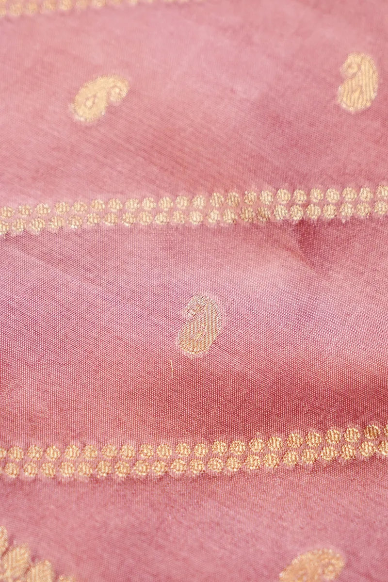 TISSUE SILK BABY PINK COLOR UNSTITCHED SUIT MATERIAL
